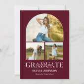 アーチフォト卒業パーティー 招待状 (正面)