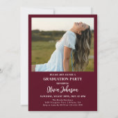 アーチフォト卒業パーティー 招待状 (裏面)