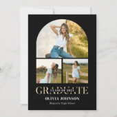 アーチフォト卒業パーティー 招待状 (正面)