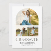 アーチフォト卒業パーティー 招待状 (正面)