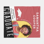 アーチフォト卒業フリースブランケット フリースブランケット (正面(横))