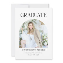 アーチフォト卒業発表カードパーティー