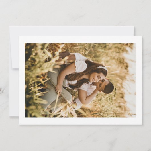 アーチフォト セーブ・ザ・デート ウェディングカード アナウンスメント (裏面)