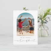 アーチフレームは私の名誉カードのマトロンになる サンキューカード (スタンド正面)