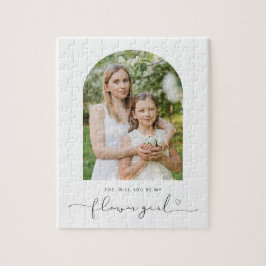 アーチフレームは私の花の女の子のパズル ジグソーパズル