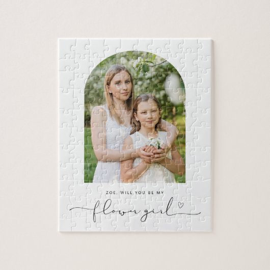 アーチフレームは私の花の女の子のパズル ジグソーパズル (縦)