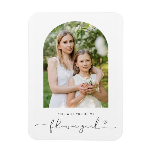 アーチフレームは私の花の女の子のマグネットになる マグネット (縦)