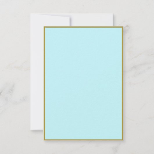 アーチフレームエレガントアクアインディアンウェディングRSVPカード 出欠カード (裏面)