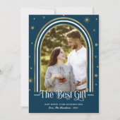 アーチフレームクリスマス妊娠発表 シーズンカード (正面)