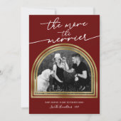 アーチフレームクリスマス妊娠発表 シーズンカード (正面)