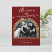 アーチフレームクリスマス妊娠発表 シーズンカード (スタンド正面)