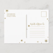 アーチフレームクリスマス妊娠発表 シーズンポストカード (裏面)