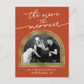 アーチフレームクリスマス妊娠発表 シーズンポストカード (正面)