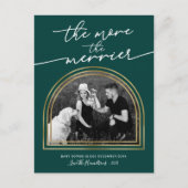 アーチフレームクリスマス妊娠発表 シーズンポストカード (正面)