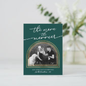 アーチフレームクリスマス妊娠発表 シーズンポストカード (スタンド正面)