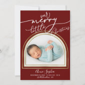 アーチフレームクリスマス誕生発表 シーズンカード (正面)