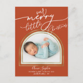 アーチフレームクリスマス誕生発表 シーズンポストカード (正面)