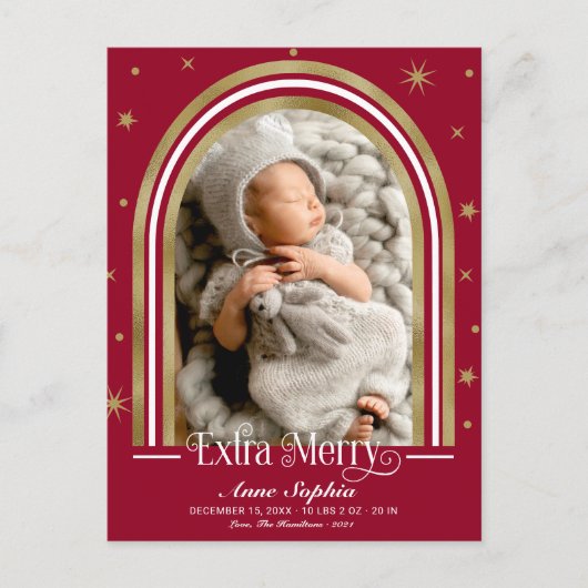 アーチフレームメリーの臨時生発表 シーズンポストカード (正面)