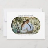 アーチフレー結婚ムの写真サンキューカード サンキューカード (正面)