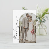 アーチフレー結婚ムの写真サンキューカード サンキューカード (スタンド正面)