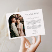 アーチフレー結婚ムの写真サンキューカード サンキューカード