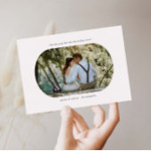 アーチフレー結婚ムの写真サンキューカード サンキューカード