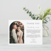 アーチフレー結婚ムの写真サンキューカード サンキューカード (スタンド正面)