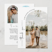 アーチフレー結婚ムの写真サンキューカード サンキューカード (正面/裏面)