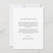 アーチフレー結婚ムの写真サンキューカード サンキューカード (裏面)