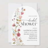 アーチフローラブライダルシャワー招待 招待状 (正面)