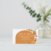 アーチフローラ秋カボチャ本ベビーチケット エンクロージャーカード (スタンド正面)