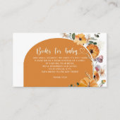 アーチフローラ秋カボチャ本ベビーチケット エンクロージャーカード (正面)