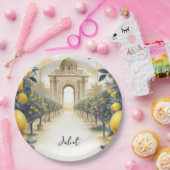 アーチフードおもしろいフルーツライムレモンブライダルシャワー ペーパープレート (パーティー)