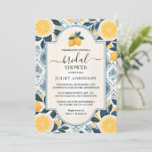アーチフードおもしろいフルーツライムレモンブライダルシャワー 招待状 (スタンド正面)