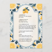 アーチフードおもしろいフルーツライムレモン軍隊結婚ズ エンクロージャーカード (正面)