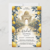 アーチフードファンフルーツライムレモン ブライダルシャワー 招待状 (正面)