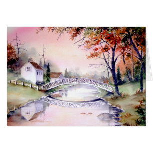 アーチブリッジニューイングランドウォーター絵画カラーズ
