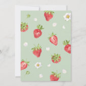 アーチベリーファースト誕生日イチゴテーマ 招待状 (裏面)