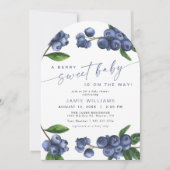 アーチベリー スイート ブルーベリー ベビーシャワー招待状 招待状 (正面)