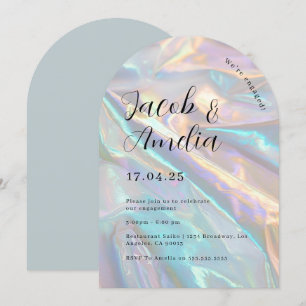 アーチホロモダングラフィ婚約パーティ 招待状