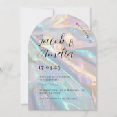 アーチホロモダングラフィ婚約パーティ 招待状 (正面)