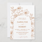 アーチボタニカルフローラ結婚式招待状 招待状 (正面)