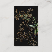 アーチボタニカルユーカリプスゴールデングリーンリーモスプラム プレイスカード (裏面)