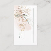 アーチボタニカルユーカリプスゴールデングリーンリーモスプラム プレイスカード (正面)