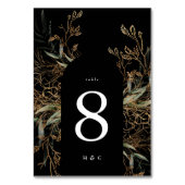 アーチボタニカルユーカリプツゴールデンプレミアムブラック テーブルナンバー (正面)