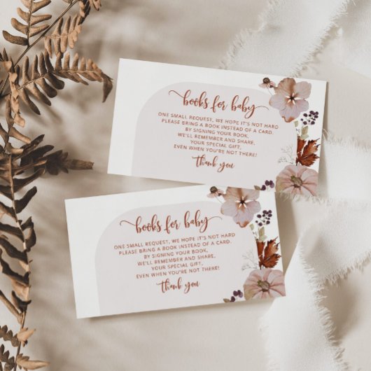 アーチボホカボチャの本ベビーチケット エンクロージャーカード