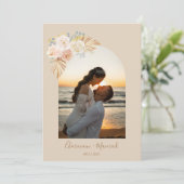 アーチボホパンパスグラス結婚ズ 招待状 (スタンド正面)