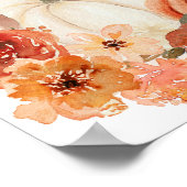 アーチボホリトルカボチャ赤ちゃんシャワー歓迎サイン ポスター (角)