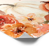 アーチボホリトルカボチャ赤ちゃんシャワー歓迎サイン ポスター (角)