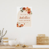 アーチボホリトルカボチャ赤ちゃんシャワー歓迎サイン ポスター (キッチン)